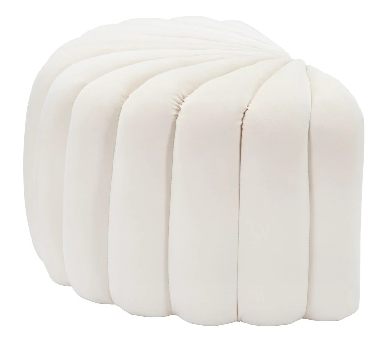 Pouf Shell Crema cm 80X54X42