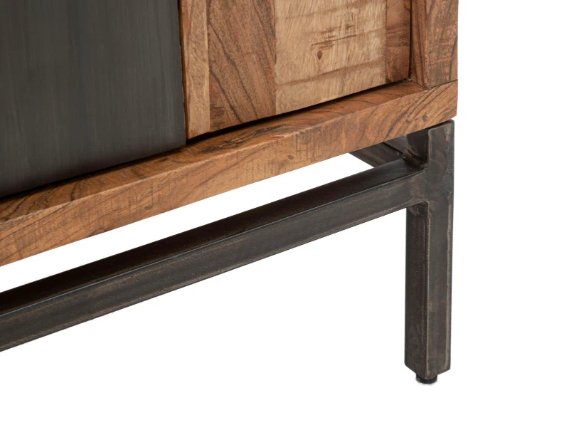 Comodino Yellowstone cm 44X40X64 (Legno Di Acacia Nilotica)