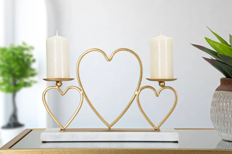 Portacandele Hearts cm cm 30X9X20