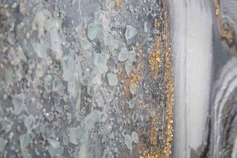 Dipinto Su Tela Cave cm 120X3,8X60