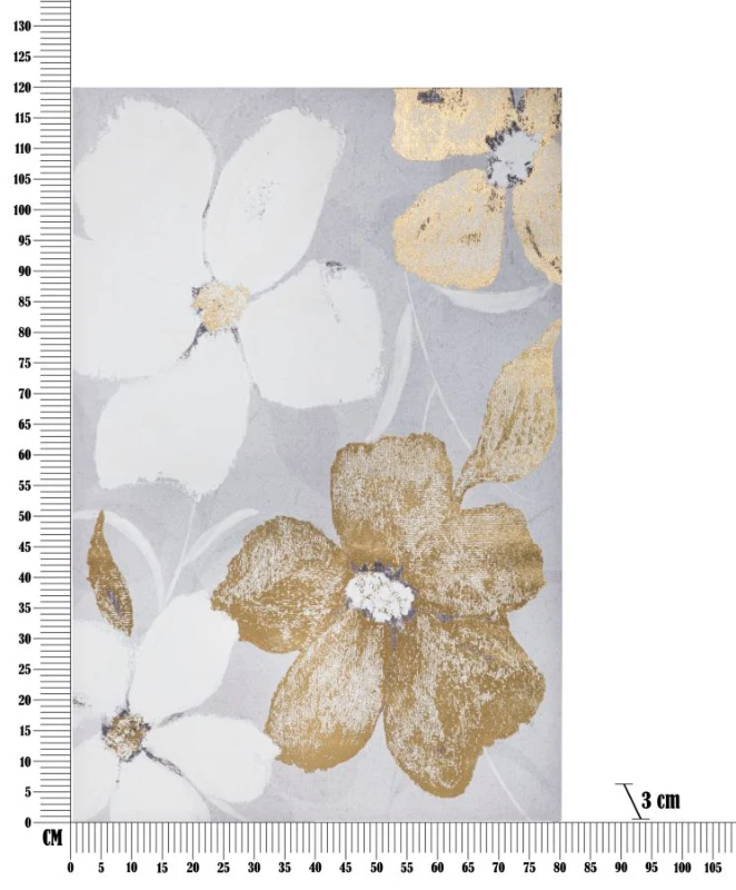 Stampa Dipinta Flowery cm 80X3X120