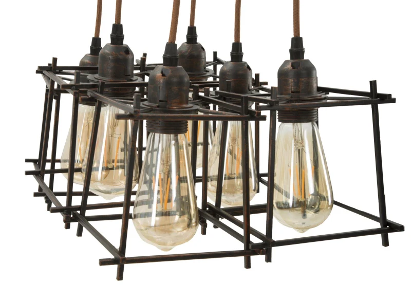 Lampadario Indust Stick 6 Luci cm 16X16X16 (Singolo)