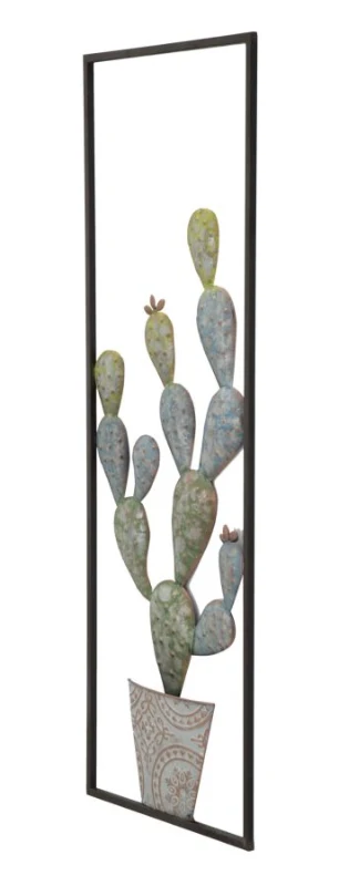 Pannello In Ferro Cactus-Frame -A- cm 31X2,5X90
