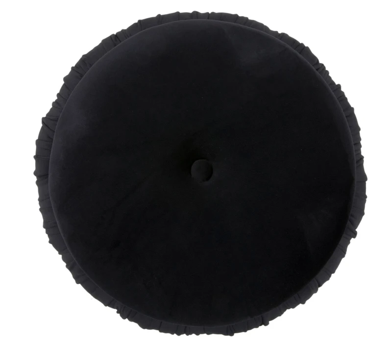 Pouf Contenitore Paris Nero cm Ø 41X41