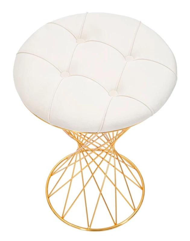 Pouf Tower Crema cm Ø 41X50