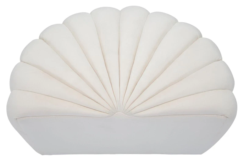 Pouf Shell Crema cm 80X54X42