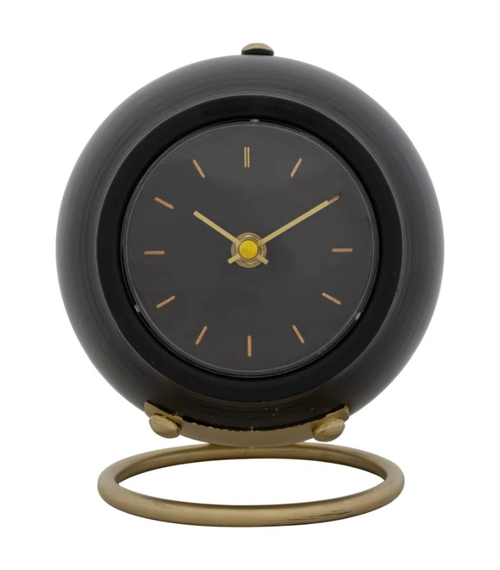 Orologio Da Tavolo Ball Nero cm 16X13X19