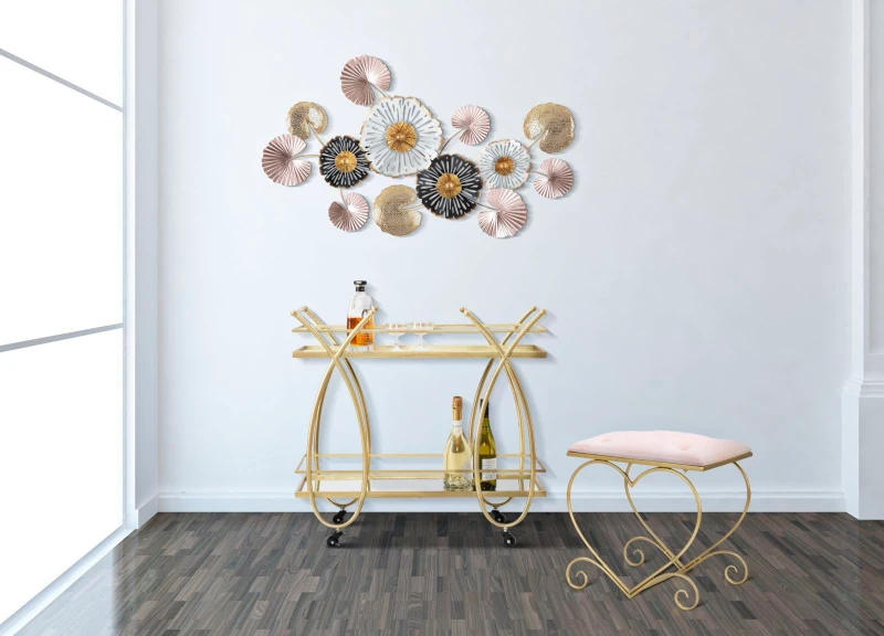 Sgabello Heart Rosa cm 50X37,5X51,5