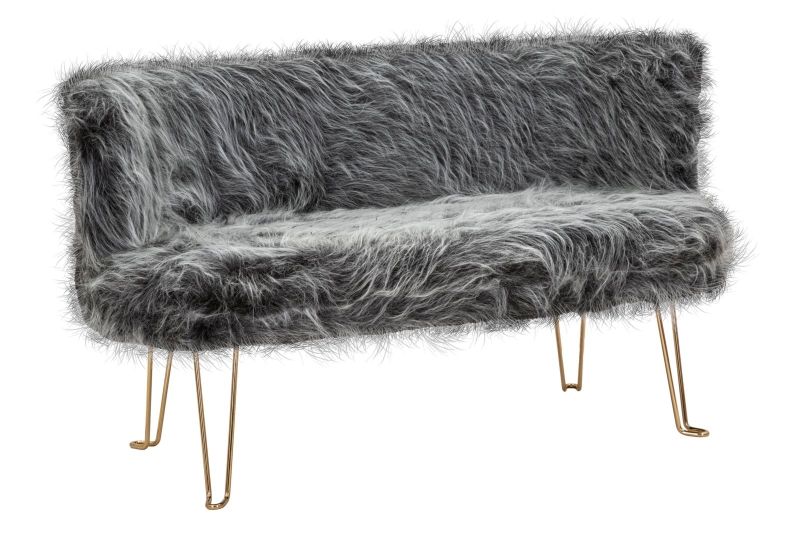 Divanetto Hacil Grigio cm 134X54X77