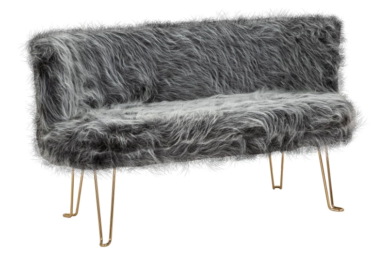 Divanetto Hacil Grigio cm 134X54X77