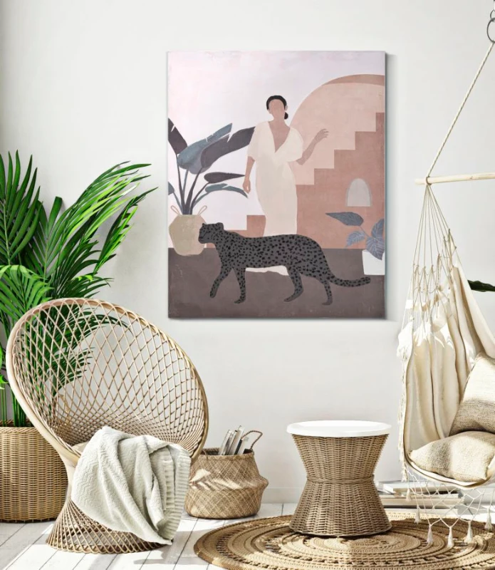 Dipinto Su Tela Lady -C- cm 80X3,7X100