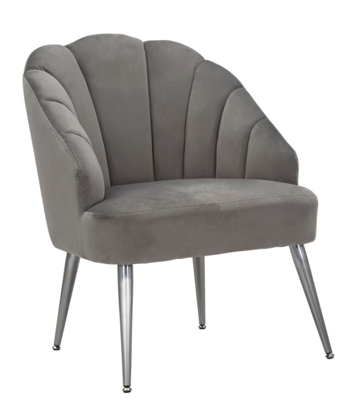 Poltrona Shell Grigia cm 65X69X84