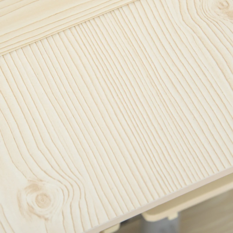 HOMCOM Kids Kitchen Play Toy Set, Cooking Pretend Playset with  Multiple Storage, Sink Pots Bench, Age 3-6 Years, White