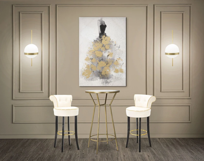 Stampa Dipinta Gold Dancer cm 80X3X120