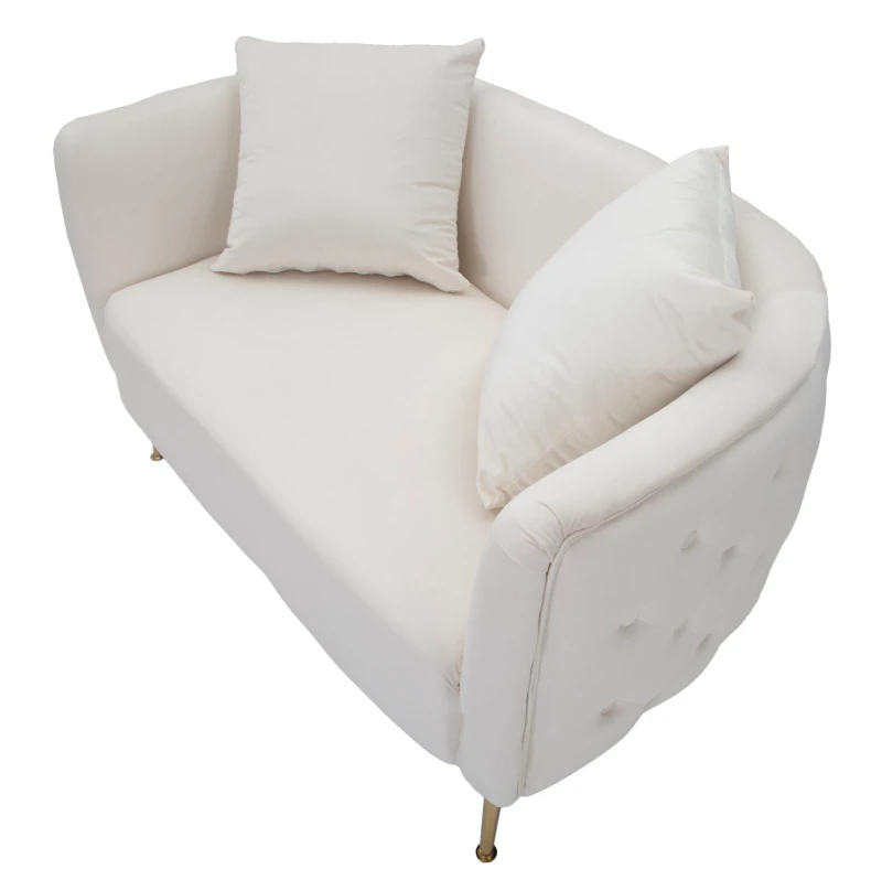 Divanetto Bucarest Crema cm 127X74X73