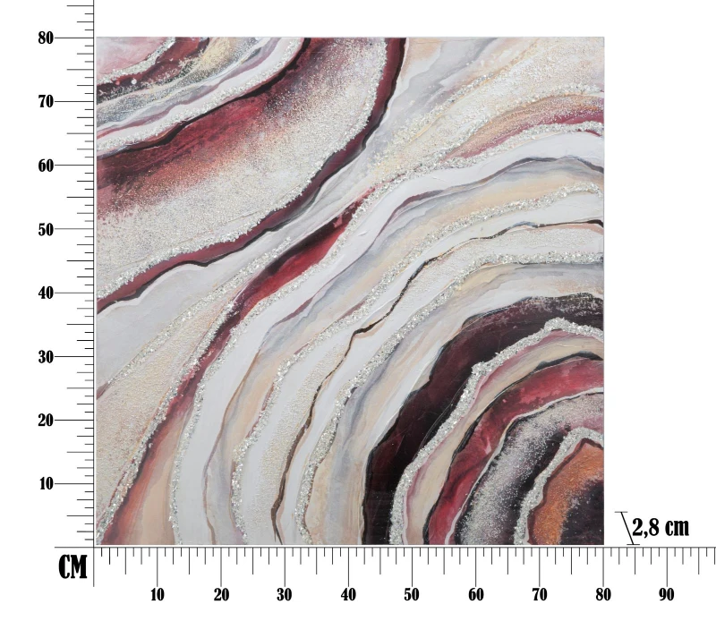 Dipinto Su Tela Redy cm 80X2,8X80