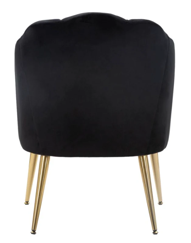 Poltrona Shell Nera cm 65X69X84