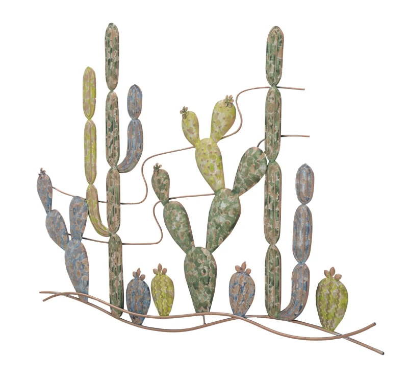 Pannello In Ferro Cactus -B- cm 90X2,5X64