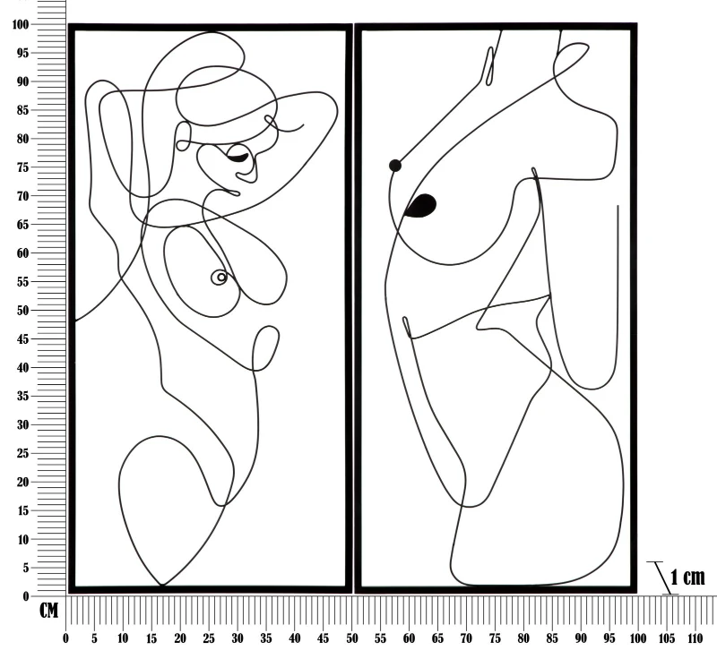 Pannello In Ferro Body Simply Coppia cm 50X1X100