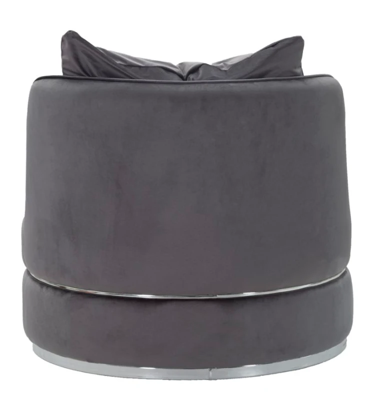 Poltrona Paris Space Grigio/Silver cm Ø 84X72