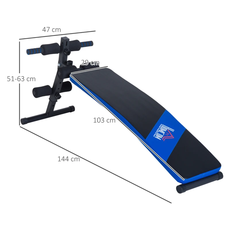 HOMCOM Sit Up Bench, Decline Abdominal Ab Crunch Home Fitness Indoor Exercise Workout Machine(m-3)