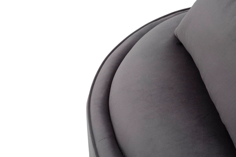 Poltrona Paris Space Grigio/Silver cm Ø 84X72