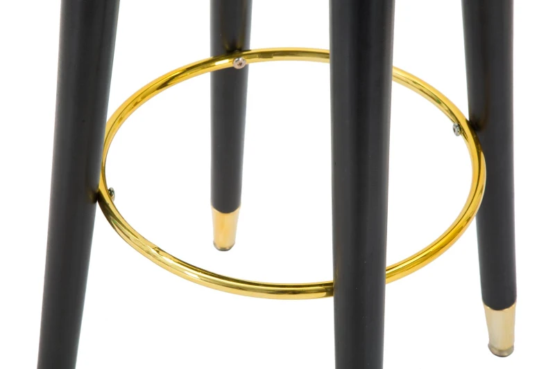 Sgabello Bar Paris Ottanio/Gold cm Ø 35X74