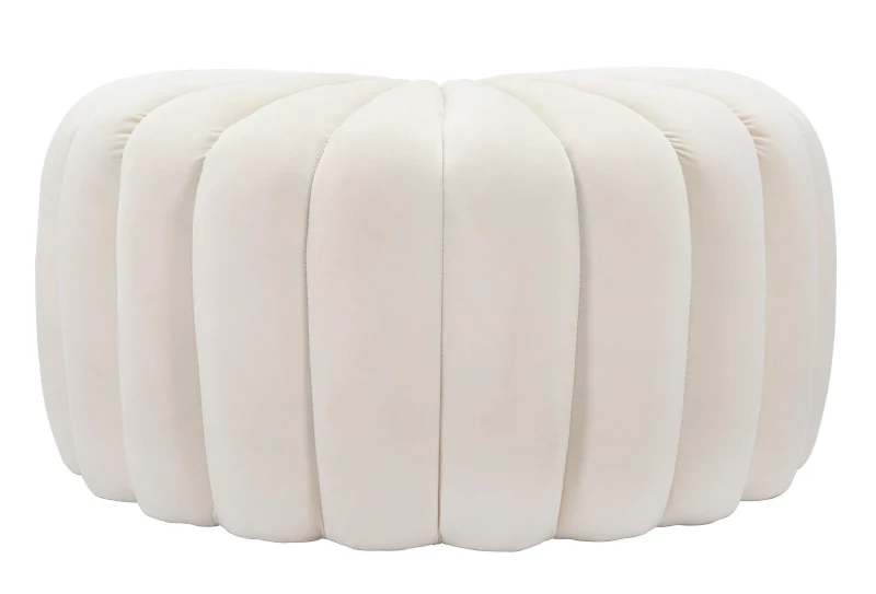 Pouf Shell Crema cm 80X54X42