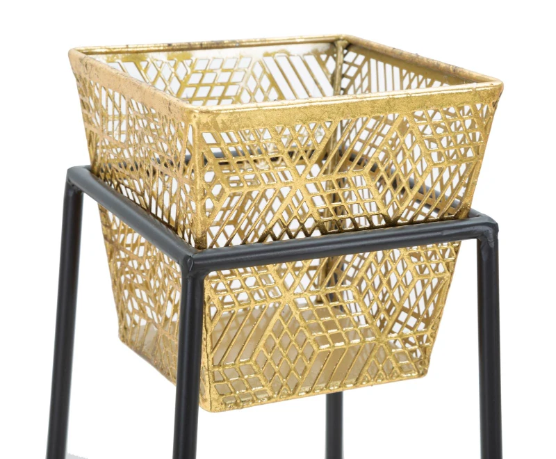 Portavasi Square Coppia cm Ø 23X70-20X60