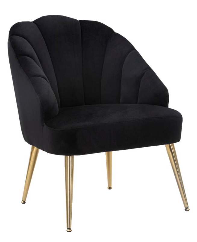 Poltrona Shell Nera cm 65X69X84