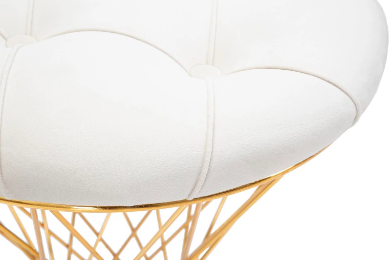 Pouf Tower Crema cm Ø 41X50