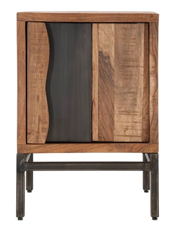 Comodino Yellowstone cm 44X40X64 (Legno Di Acacia Nilotica)