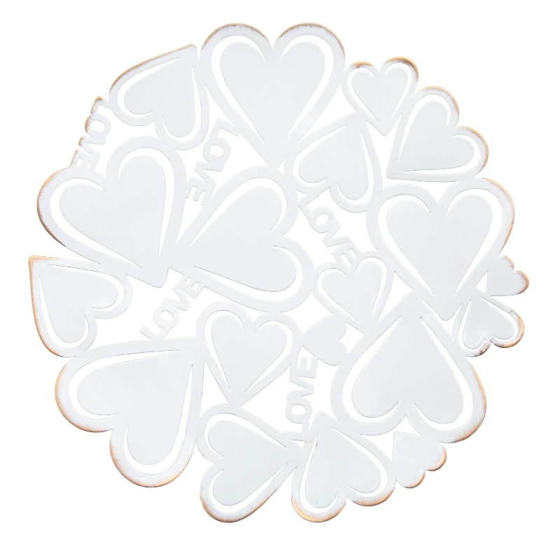 Svuotatasche White Heart cm Ø 29X4 Min 2