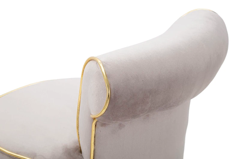 Sgabello Bar Luxy Grigio cm 46X48X96