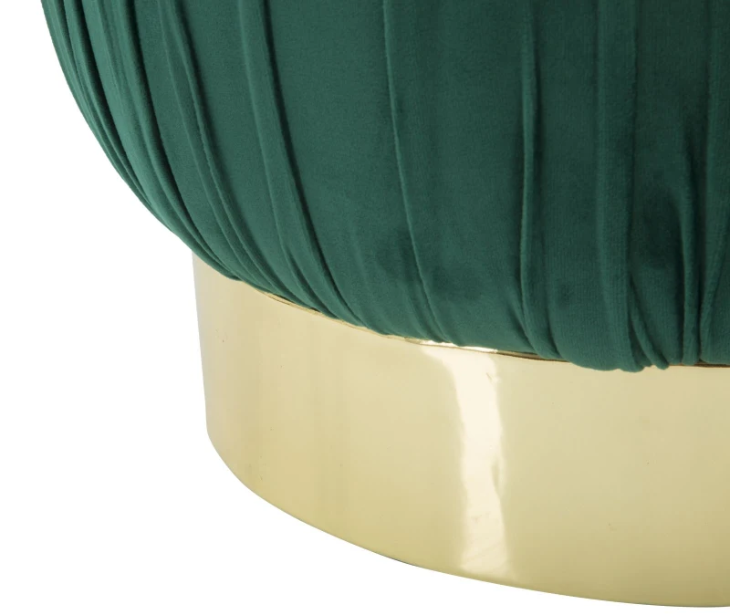 Pouf Contenitore Paris Verde cm Ø 41X41