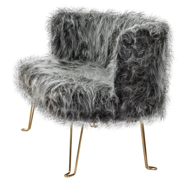 Divanetto Hacil Grigio cm 134X54X77