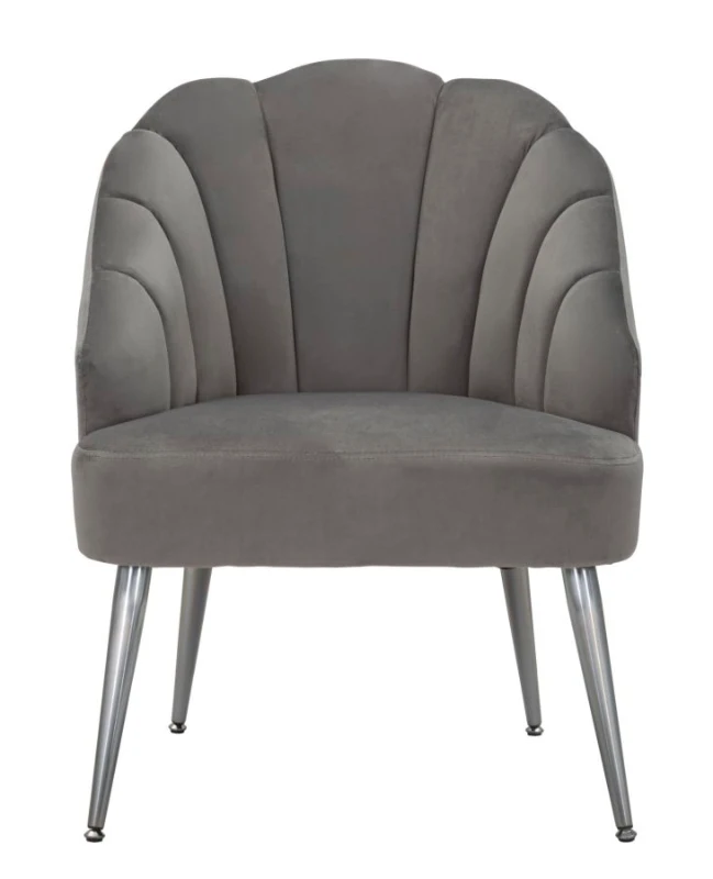 Poltrona Shell Grigia cm 65X69X84