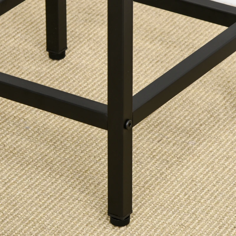 Homcom Set Masa inaltata + 4 Scaune Stil Industrial – Metal & Lemn, Ideal pentru Living/Bucatarie