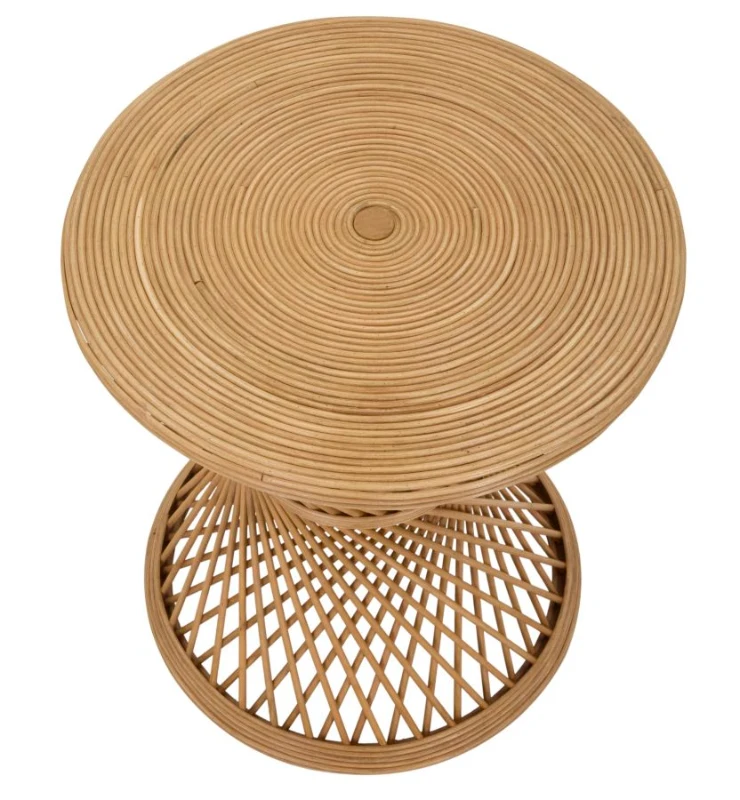 Tavolinetto Rattan cm Ø 48X56