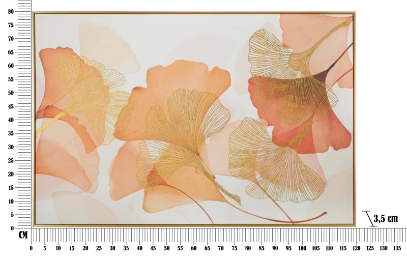 Tela Stampata con Cornice cm 80X3,5X120