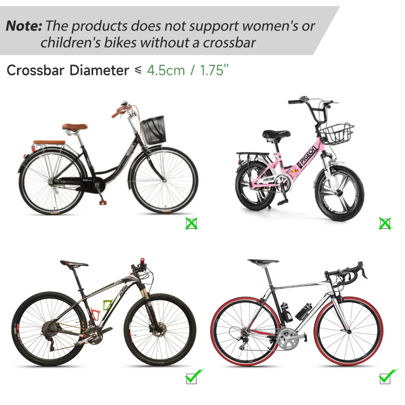 HOMCOM Foldable 3 Bike Carrier Car Back Mount Bicycle Rack Trunk SUV Universal Straps