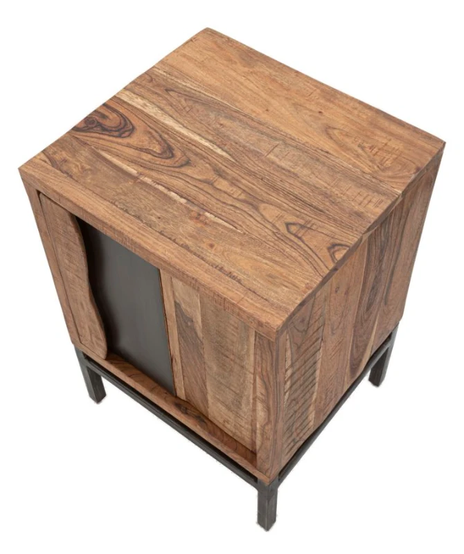 Comodino Yellowstone cm 44X40X64 (Legno Di Acacia Nilotica)