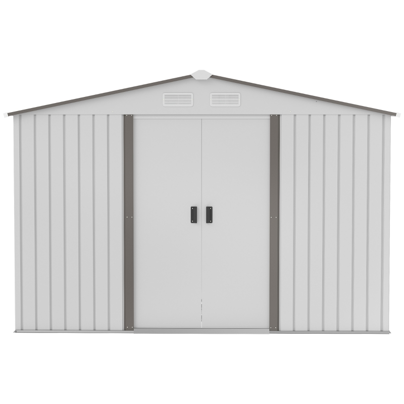 Outsunny Magazie Gradina 277×195×192 cm – Otel & PP cu Usi Glisante Duble(m-12)