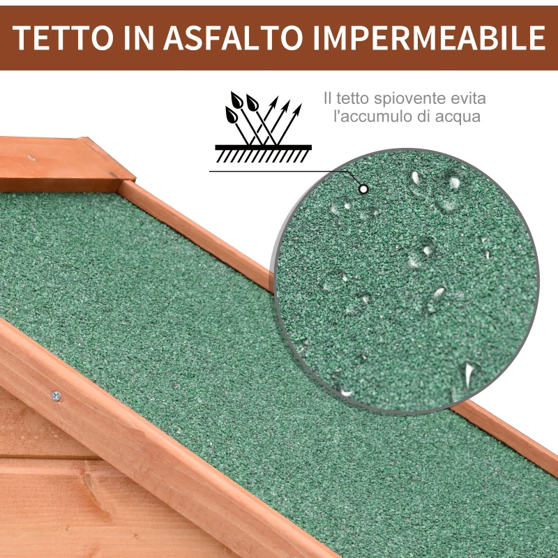 Outsunny Casetta in Legno da Giardino con 2 Ante, Armadio Porta Attrezzi con 3 Mensole, 89x50x190 cm,