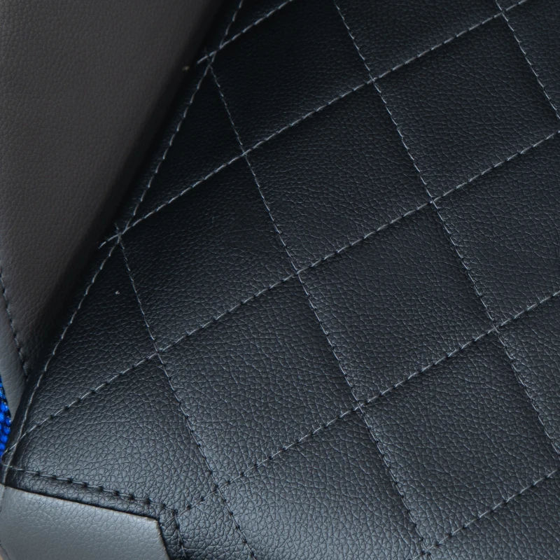 Vinsetto Ergonomic Gaming Chair with RGB LED Light, Lumbar Support, Gamer Recliner, Grey