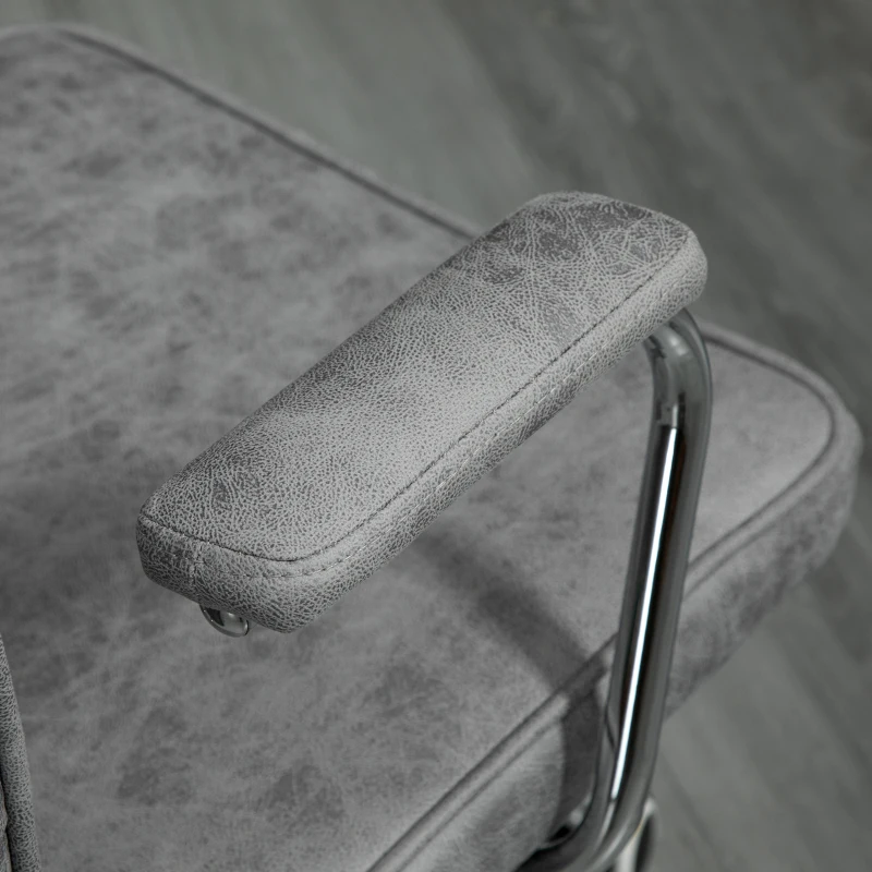 Vinsetto Fauteuil chaise de bureau style contemporain hauteur réglable roulettes pivotant - dim. 61L x 58P x 82-91H cm - gris