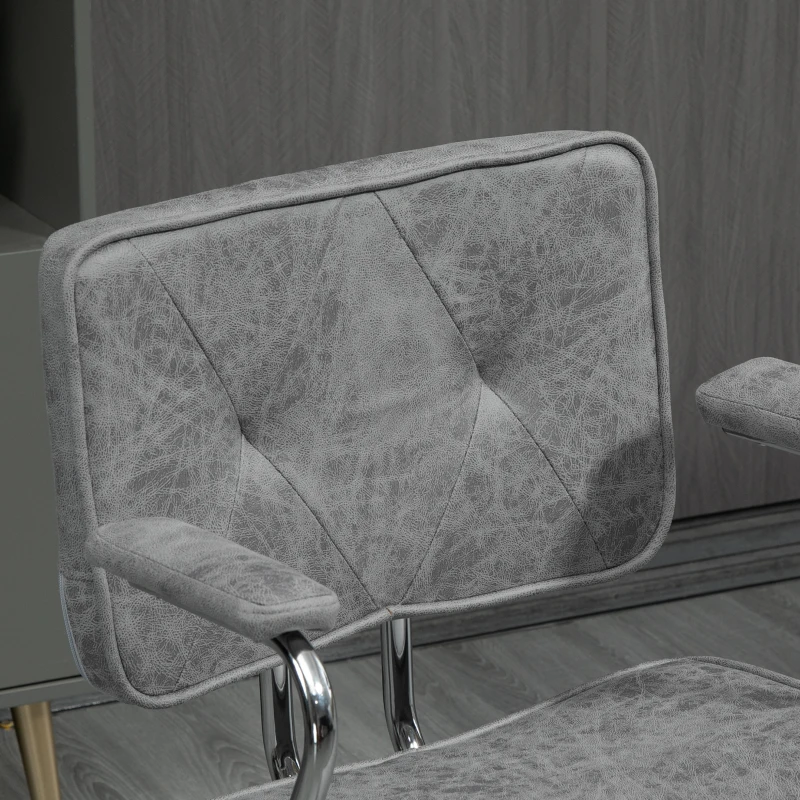 Vinsetto Fauteuil chaise de bureau style contemporain hauteur réglable roulettes pivotant - dim. 61L x 58P x 82-91H cm - gris