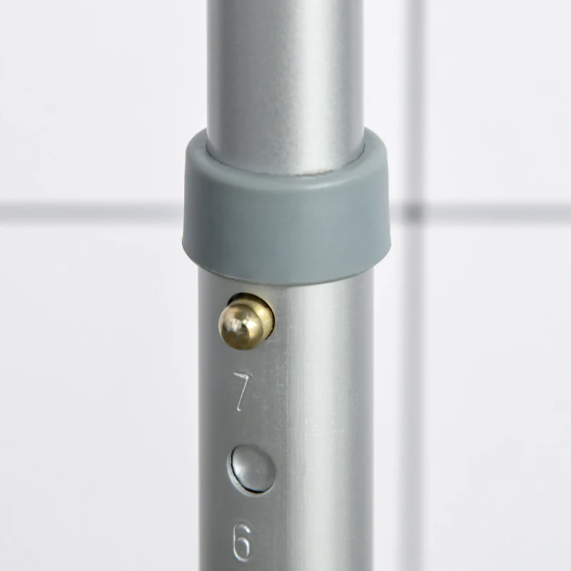 HOMCOM 360° Swivel Shower Chair, Height Adjustable Aluminium Shower Stool with Non-Slip Feet for Disabled, Elderly, Blue