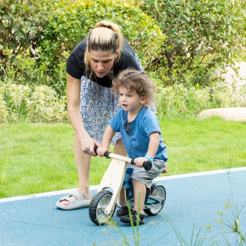 AIYAPLAY Bicicleta sem Pedais de Madeira para Crianças acima de 18 Meses Bicicleta de Equilíbrio Infantil 60x38x38cm Multicor