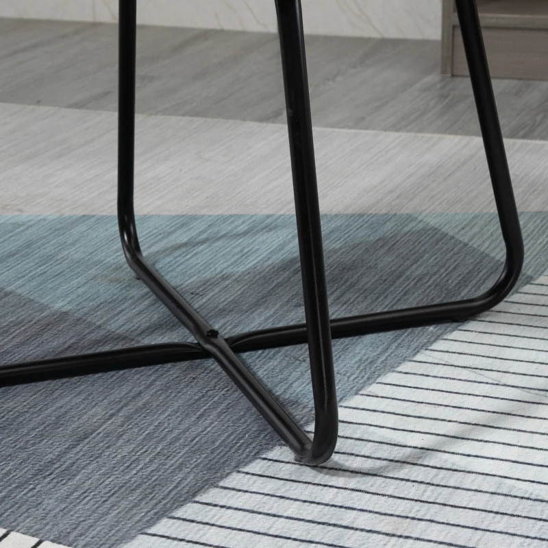 HOMCOM Fauteuil de Salon confortable Fauteuil gris Fauteuil relax pour chambre